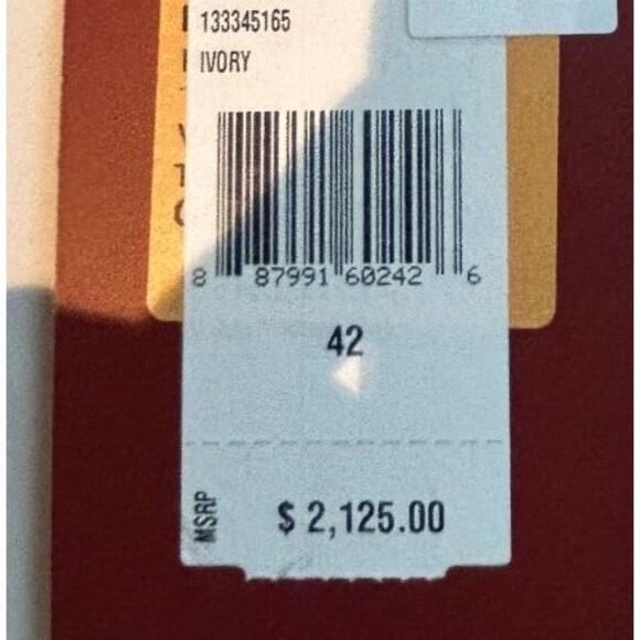 ETRO Jasper Gold Textured A-Line Dress US 6 IT 42 Sleeveless Paisley High Neck - Picture 6 of 9